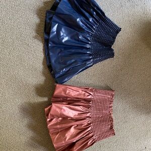 Stylish Women's Skirt Set in Navy and Pink